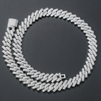 14MM Iced Out Rhombus Cuban Chain Pi-Mart