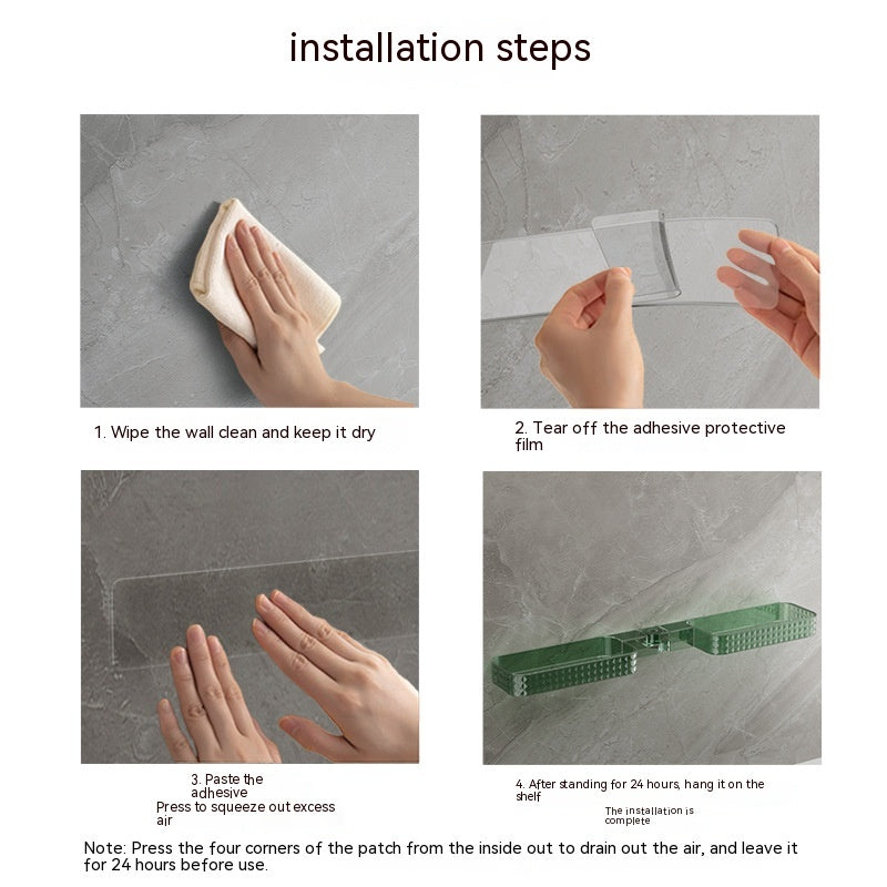 Bathroom Wall-mounted Multi-function Rotating Storage Rack Pi-Mart