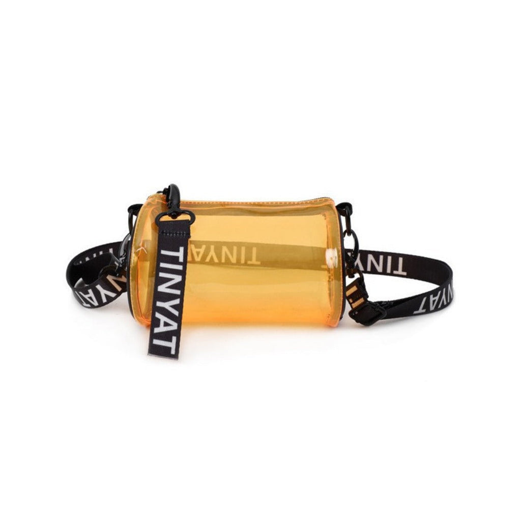 PVC waterproof drum crossbody bag, Transparent small crossbody bag, - SJB-DIAMOND ELITES