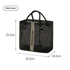Mesh bath bag, mesh pocket tote swimming wash bag, men's bath towel bath bag, large storage bag - SJB-DIAMOND ELITES