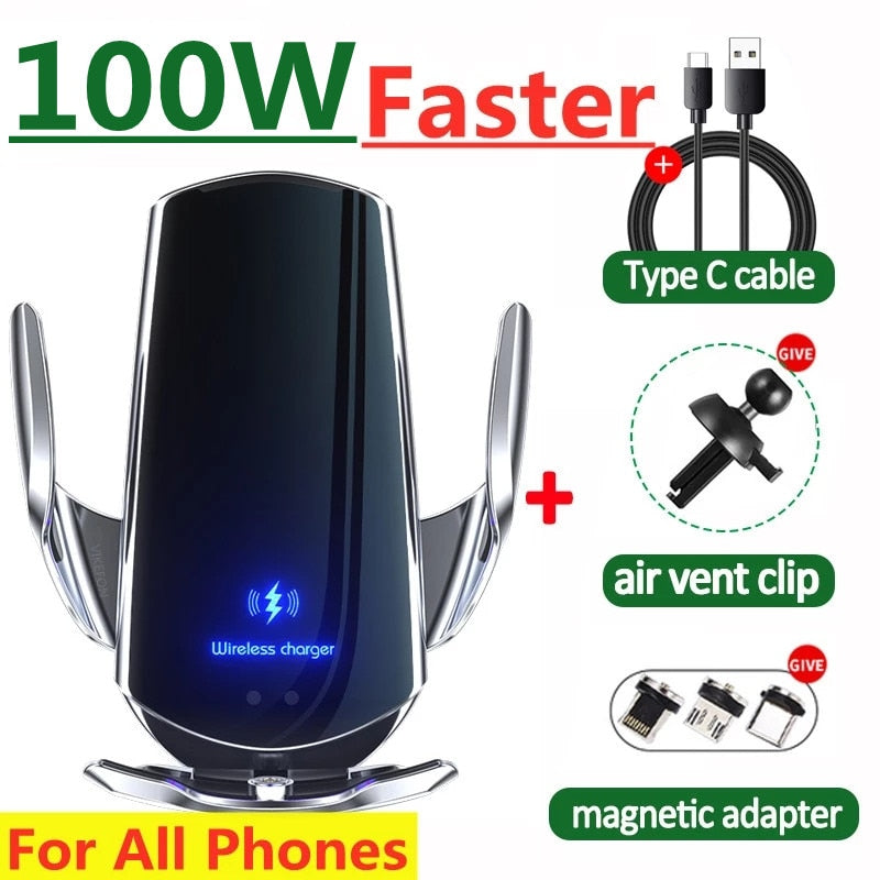 Magnetic Car Mount Wireless Phone Charger Holder - SJB-DIAMOND ELITES