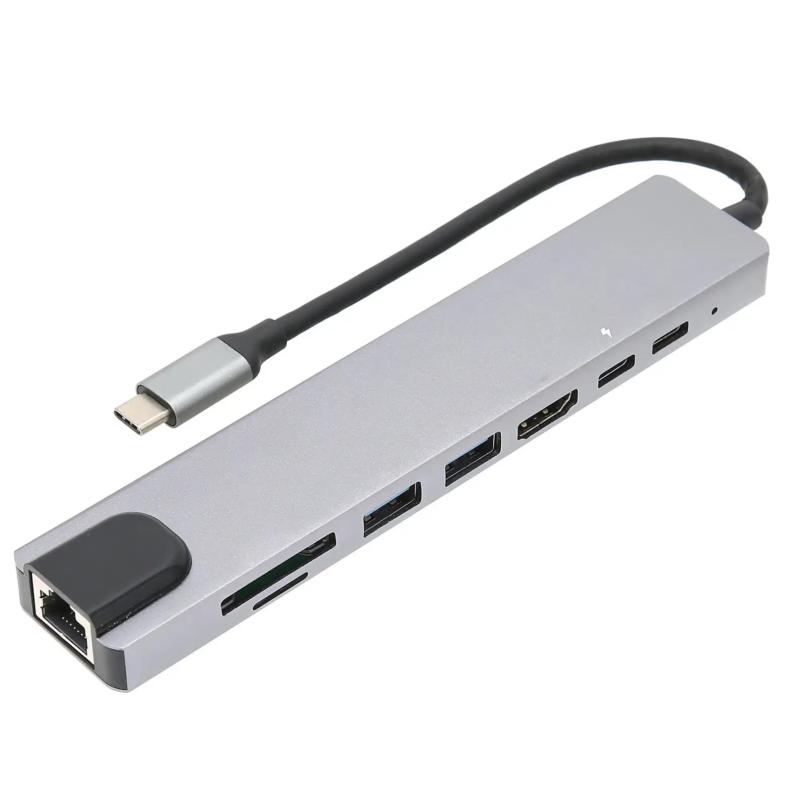 Docking Hub 8 in 1 Type‑C to High‑Definition Multimedia Interface USB PD Expansion Dock for Transfer Data - SJB-DIAMOND ELITES