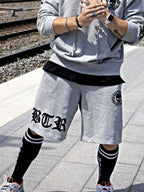 Men's Plus Size Elastic Waist Shorts