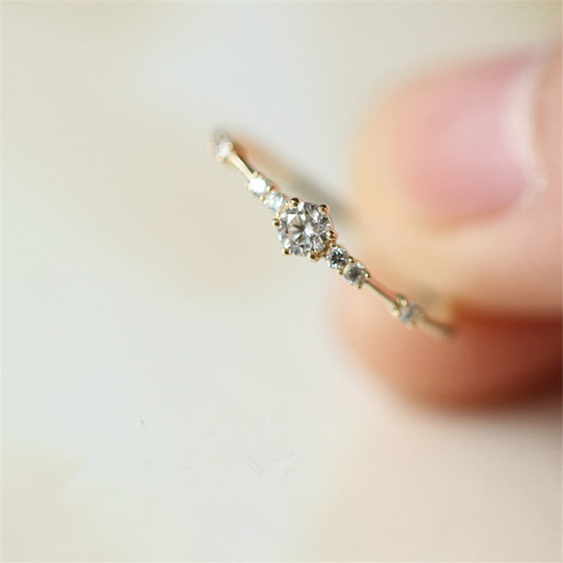 Crystal Exquisite Wedding Ring - SJB-DIAMOND ELITES