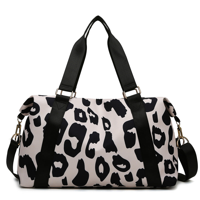 Women Travel Duffel Bag Cow Pattern Handbag Fitness Sports Shoulder Bags Pi-Mart