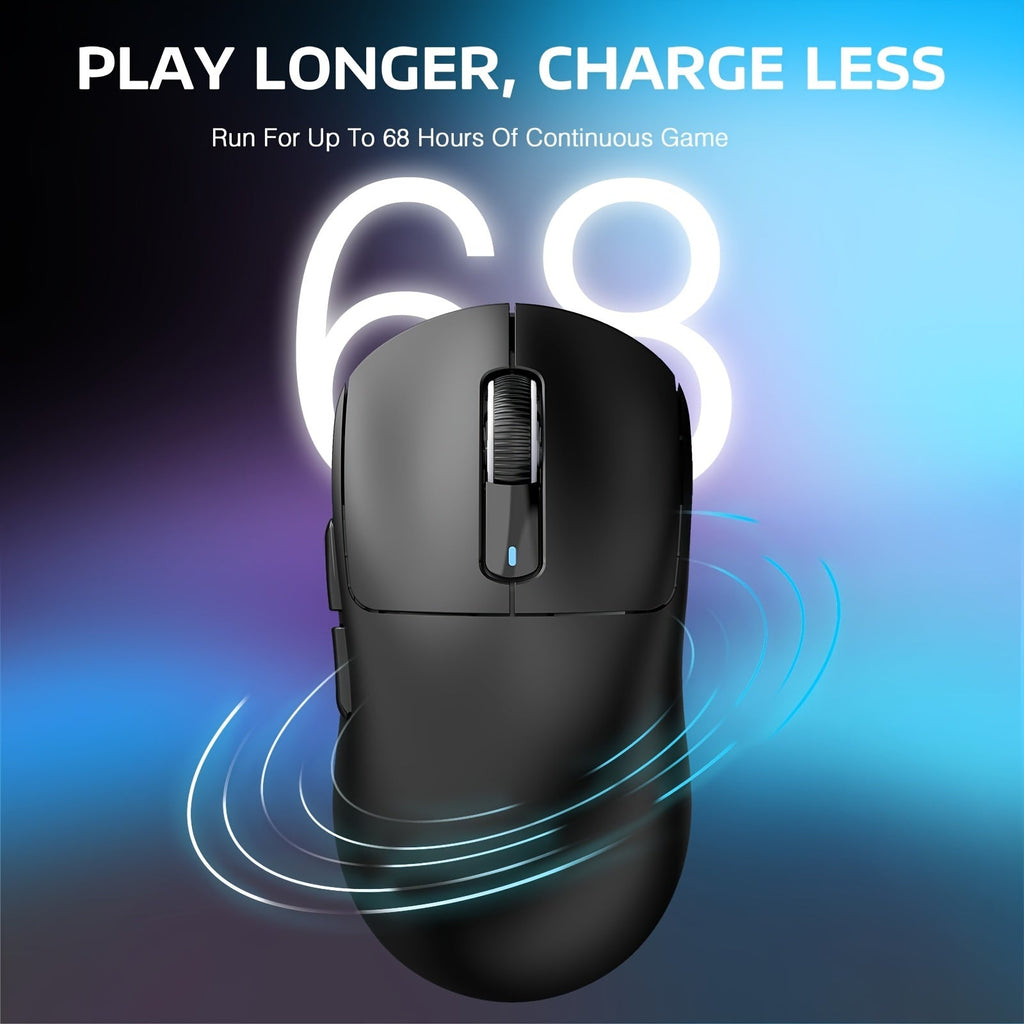 ATTACK SHARK X3PRO 4K/8K Lightweight Wireless Gaming Mouse with Tri-Mode (Wired/2.4GHz/BT), PAW3395 Optical Sensor, Up to 26K DPI, Kailh GM8.0 Switch, Long Battery, 7 Buttons for PC/Laptop/Win Lootquake LLC