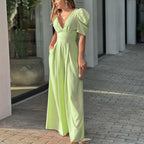 Fashion Elegant Plus Size Wide Legs Jumpsuit Pi-Mart