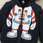 Children's Hooded Tops Jackets Kids Zipper Shirts Pi-Mart