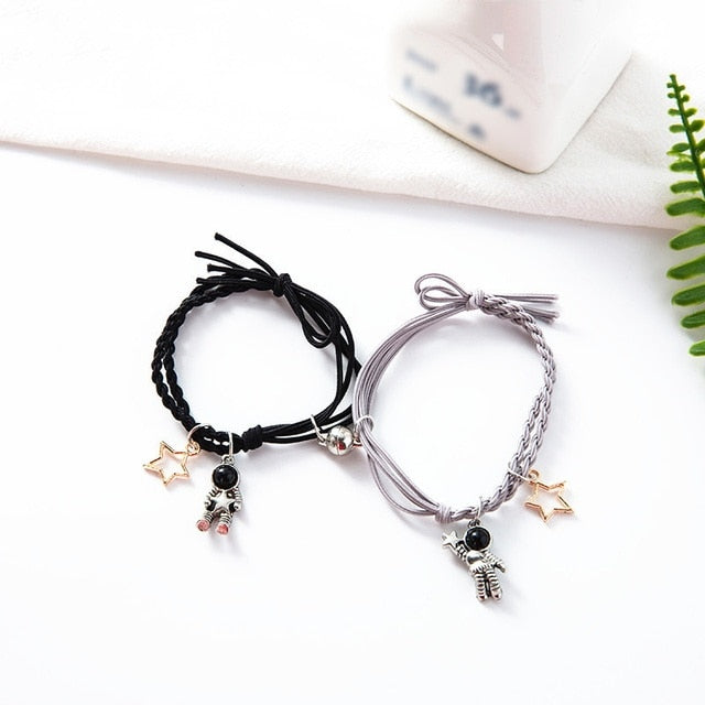 Natural Stone Beads Couple Magnetic Bracelets Pi-Mart