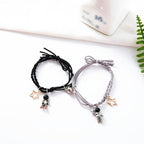 Natural Stone Beads Couple Magnetic Bracelets Pi-Mart