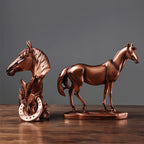 War Horse Bronze Horse Head Power Horse Resin Crafts Lootquake LLC