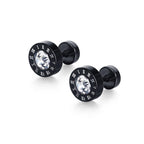 Small Black Punk Stud Earrings Pi-Mart
