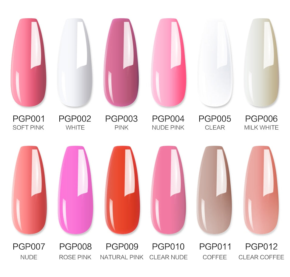 Poly nail Gel Kit With 54W UV Lamp Pi-Mart