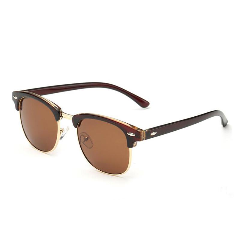 New Fashion Semi Rimless Retro Classic Luxury Polarized Sunglasses Men And Women Brand Designer Half Frame Sun Glasses Classic Oculos De Sol With UV400 Protection - SJB-DIAMOND ELITES