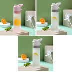 Spray Water Bottle For Girls Outdoor Sport Fitness Water Cup Large Capacity Spray Bottle Drinkware Travel Bottles Kitchen Gadgets Pi-Mart