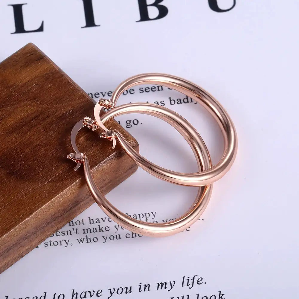 Eye-catching Accessories Fashion Simple Glossy Big Circle Earrings