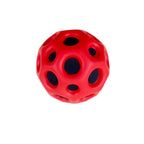 Hole Ball Soft Bouncy Ball Anti-fall Moon Shape Porous Bouncy Ball Kids Indoor Outdoor Toy Ergonomic Design Pi-Mart