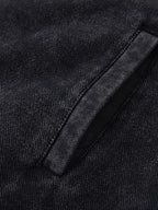 Men's Washed Zip-Up Hoodie with Pockets