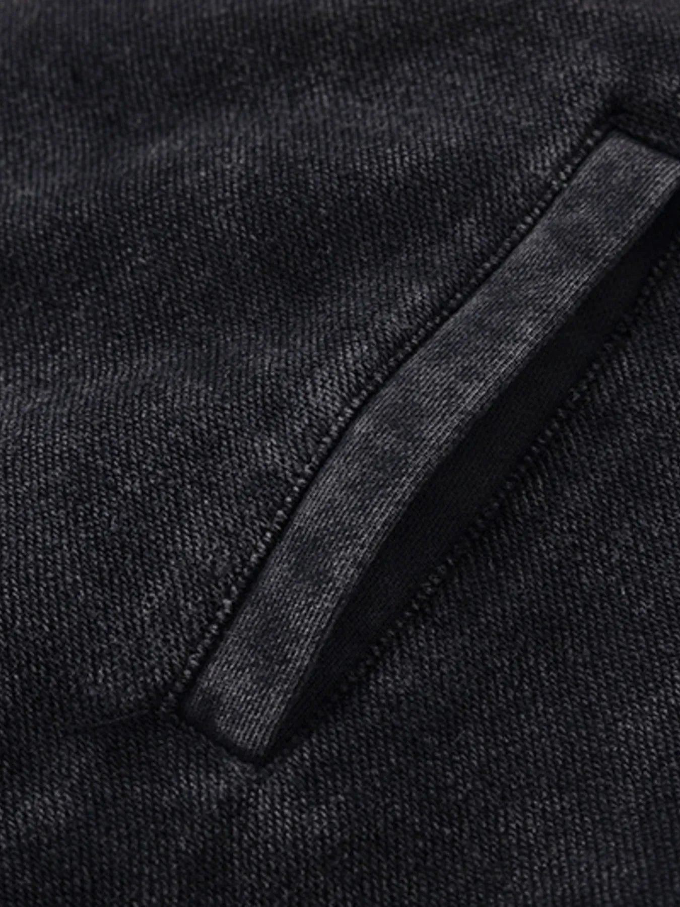 Men's Washed Zip-Up Hoodie with Pockets