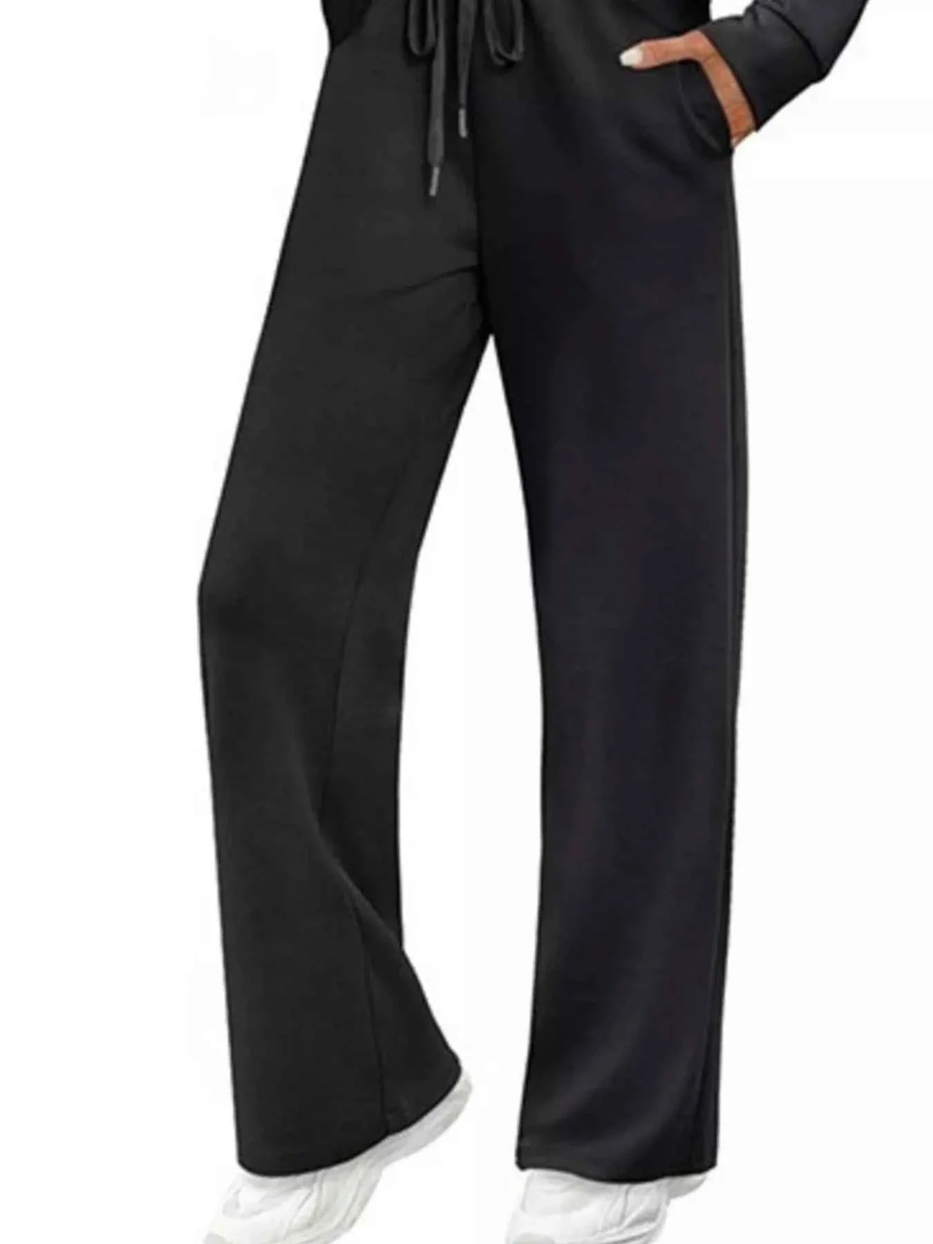 Plus Comfort Duo: Versatile Top & Pants Ensemble THRIXINE