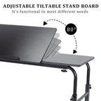 Adjustable Laptop Cart Mobile Computer Desk Overbed Writing Table with Wheels 02# - SJB-DIAMOND ELITES
