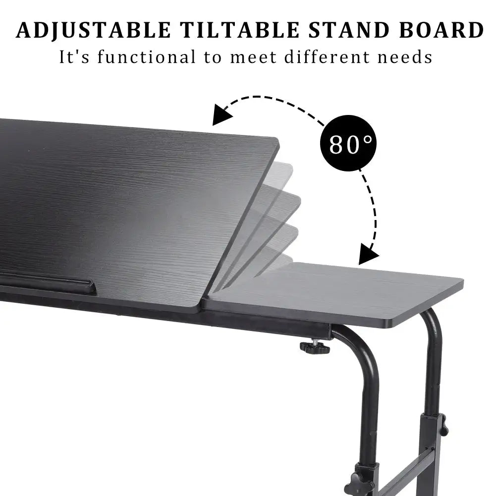 Adjustable Laptop Cart Mobile Computer Desk Overbed Writing Table with Wheels 02# - SJB-DIAMOND ELITES