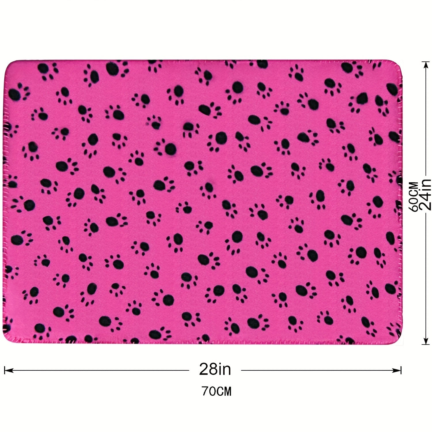 6-Pack of Warm Paw Print Dog Blanket Bed Covers to Keep Your Furry Pets Cozy! Lootquake LLC
