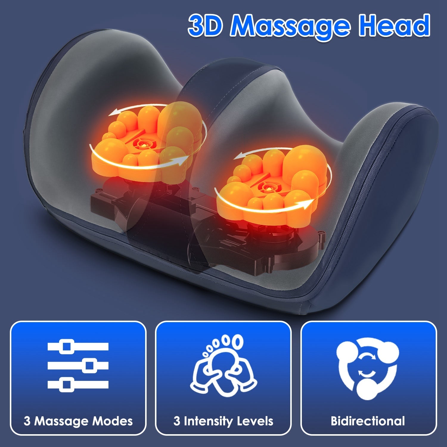 1Pc Shiatsu Foot Massager With Heat Foot Calf Thigh Arm Massager Machine With 3 Modes 3 Intensity Levels Gifts For Mom Dad Lover Lootquake LLC