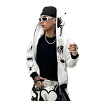 Men's Oversized Zip Hoodie Spider Print Hoodie Y2K Hip Hop Street Style Fashion Punk Sports Jacket Pullover Jacket Apparel Pi-Mart