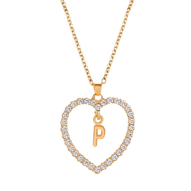 Initials Lette Necklace Pi-Mart
