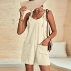 Women's Casual Fashion Solid Color Camisole Jumpsuit Pi-Mart