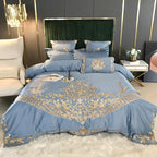 Four-piece Embroidered Tencel Cotton Bed Linen And Duvet Cover Pi-Mart