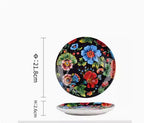Underglaze Ceramic Tableware Bohemian Household Dishes Pi-Mart