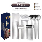 Stainless Steel Knife And Forks 30-piece Tableware Set Suit Pi-Mart
