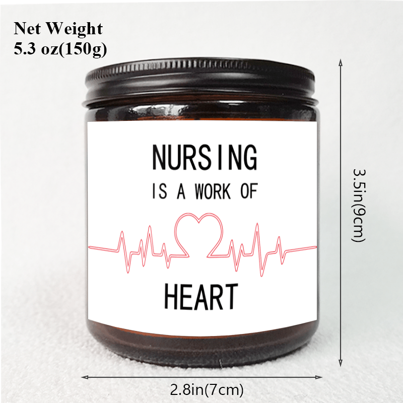 Lavender Scented Candle 5.3oz - Perfect Appreciation Gift for Nurses, Nursing Students, and Paramedics on Nurses' Day, Birthday, Graduation, or Thanksgiving - Unique and Meaningful Present, Women Men, Labor And Delivery, Nurs Lootquake LLC