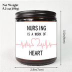 Lavender Scented Candle 5.3oz - Perfect Appreciation Gift for Nurses, Nursing Students, and Paramedics on Nurses' Day, Birthday, Graduation, or Thanksgiving - Unique and Meaningful Present, Women Men, Labor And Delivery, Nurs Lootquake LLC