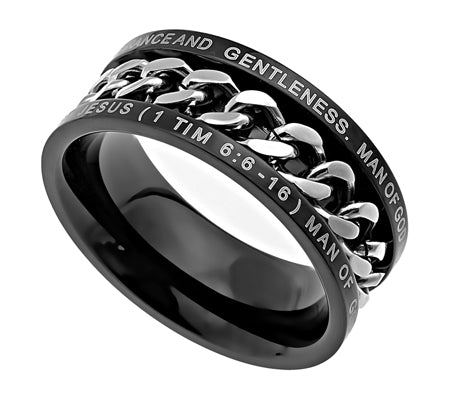 Black Chain Ring KingdomWear