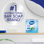 Dial Antibacterial Bar Soap, Refresh & Renew, Spring Water, 4 oz, 12 Bars