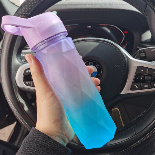 Spray Water Bottle For Girls Outdoor Sport Fitness Water Cup Large Capacity Spray Bottle Drinkware Travel Bottles Kitchen Gadgets Pi-Mart