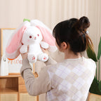 Kawaii Fruit Transfigured Bunny Plush Toy Cute Carrot Strawberry Turn Into Rabbit Plush Toy Kids Birthday Christmas Gift Muppet Pi-Mart