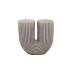 1pc 200g U-shaped Aesthetic scented candle for holiday birthday gift or home decor