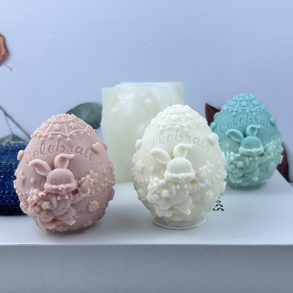 Rabbit Egg Silicone Mold Easter Decoration Ornaments Pi-Mart