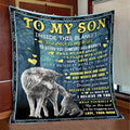 1pc Flannel Blanket, To My Mother From Son Throw Blanket, Warm Cozy Soft Blanket For Couch Bed Sofa Office Camping