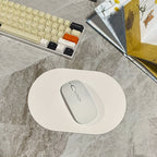 [Small Solid Color Mouse Pad] Oval Small Mouse Pad Single-sided Solid Color Universal Non-slip Pad Mouse Pad Suitable For Laptop Office Faux Leather Gaming Mouse Pad Lootquake LLC