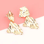 European And American Fashion Exaggerated Irregular Earrings Simple Geometric Female Vintage Earrings