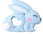 Baby Teether Silicone Rabbit Food Grade Bunny Teether Nursing Teething  Accessories Silicone Animal Teether For Kids and Baby