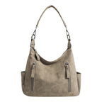 Vintage large capacity hobo bag for women, women's fashion tote bag, textured portable commuter bag - SJB-DIAMOND ELITES