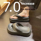 Non-slip Height-increasing Thick-soled Eva Flip-flops Women's Slippers Pi-Mart