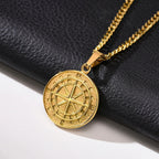 Men's Compass Necklaces Pi-Mart