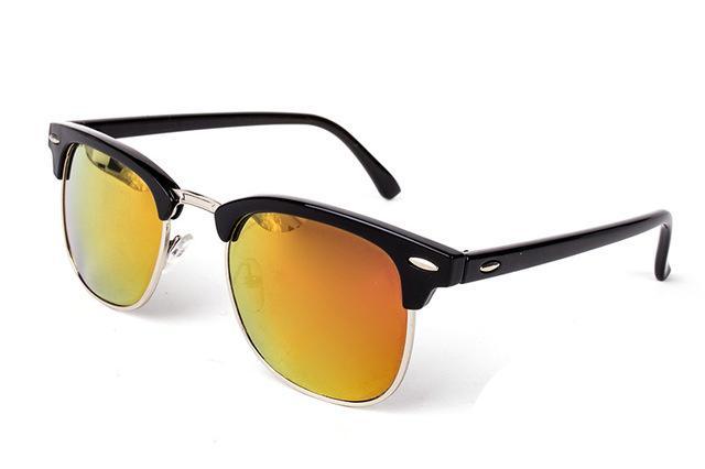Luxury Popular  Famous Retro Semi-Rimless Brand Designer Sunglasses For Women and Men Polarized Classic Oculos De Sol Gafas Retro EyeglassesWith UV400  Sunglasses - SJB-DIAMOND ELITES